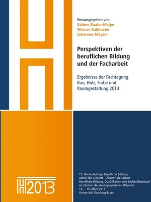 cover image of Perspektiven der beruflichen Bildung und der Facharbeit